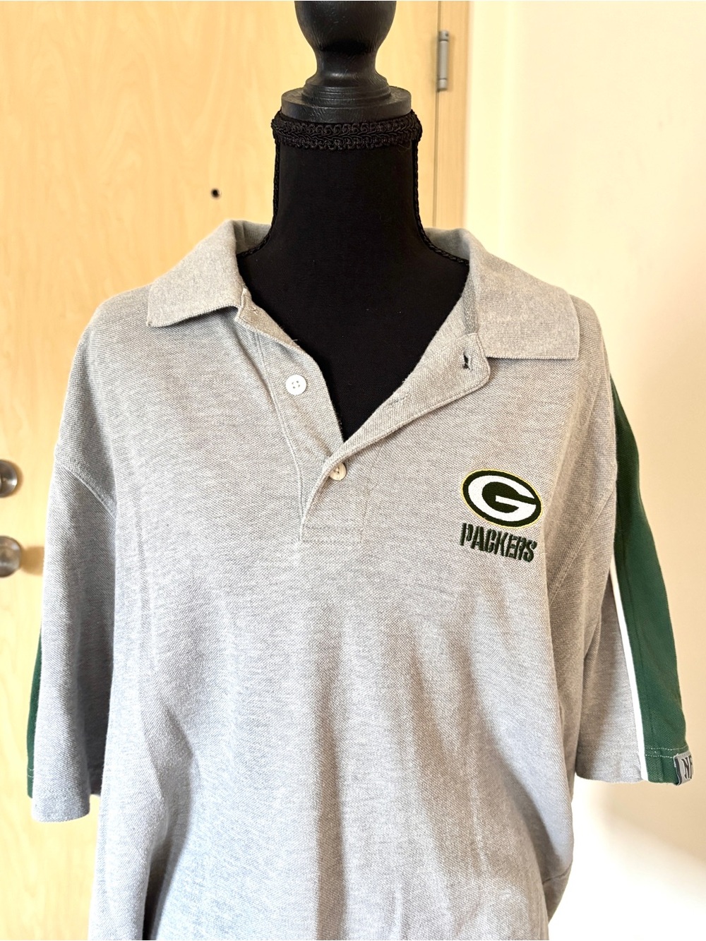 NFL Packers Green & Grey Polo